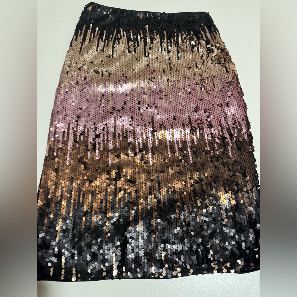 Sequin multicolor midi Skirt - Picture 2 of 12
